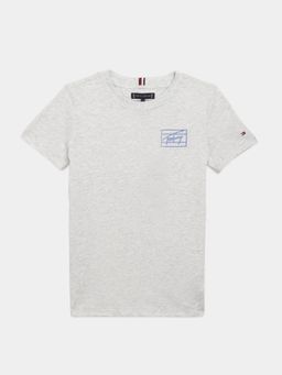 Tommy Hilfiger - Boys Grey Regular Fit T-Shirt