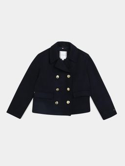 Tommy Hilfiger - Girls Navy Blue Regular Fit Wintercoat