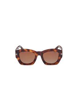 Tom Ford Eyewear - Brown Acetate Full Rim Women Sunglasses (Ft1083 52 53F) (52)