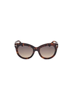 Tom Ford Eyewear - Brown Acetate Full Rim Women Sunglasses (Ft1189 53 52F) (53)