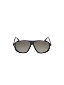 Tom Ford Eyewear - Grey Acetate Full Rim Men Sunglasses (Ft1208 61 01B) (61)