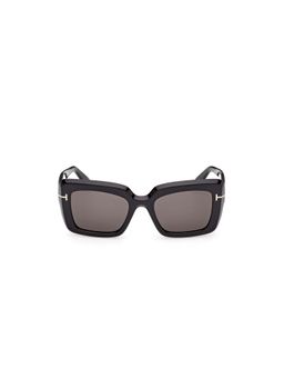 Tom Ford Eyewear - Grey Acetate Full Rim Women Sunglasses (Ft1318 52 01A) (52)