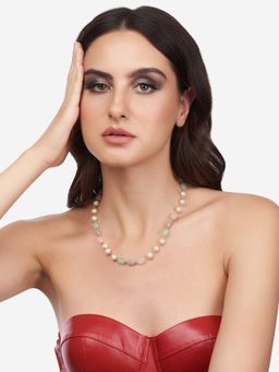 Zaveri Pearls - Multicolor Beaded Contemporary Necklace & Chain-ZPFK13764