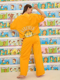 Sweet Dreams - Women Mustard Garfield Co-Ord (Set of 2)