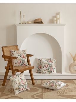The Home Story - Floral Printed Cushion Covers (Set Of 5)