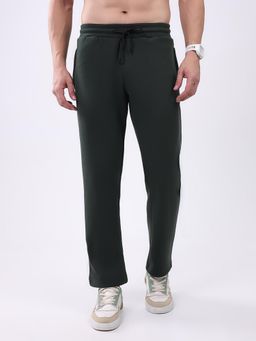 Rock.it - Olive Solid Regular Fit Trackpant