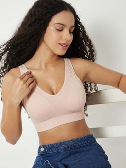 max - Pink Patterned Sports Bra