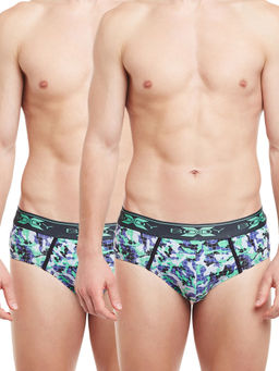 BODYX - Men's Multi-Color Printed Cotton Briefs By Body Care (Pack of 2)