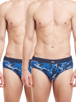 BODYX - Men's Multi-Color BODYX Men Printed Cotton Briefs By Body Care (Pack of 2)