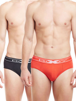 BODYX - Men's Multi-Color BODYX Solid Color Men's Brief By Body Care (Pack of 2)