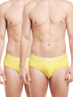 BODYX - Men's Yellow Cotton Brief By Body Care (Pack of 2)
