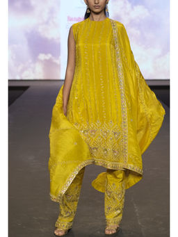 DIVYA SAMAL - Amaltaas Yellow Kurta with Pant and Dupatta