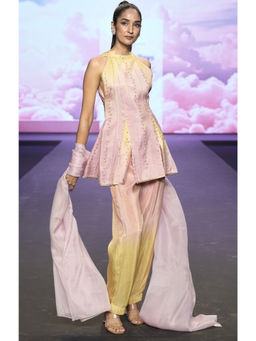 DIVYA SAMAL - Prabha Rose Gold Kurta with Pant and Dupatta