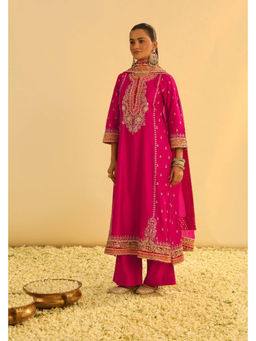 Sheetal Batra - Mayra - Hotpink Long Kurta with Palazzo and Dupatta