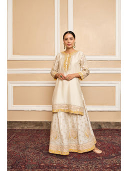 Sheetal Batra - Raina - Daisy Ivory Short Kurta with Sharara and Dupatta