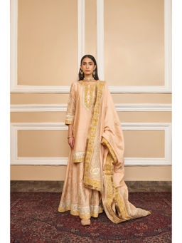 Sheetal Batra - Raina - Rosepink Short Kurta with Sharara and Dupatta