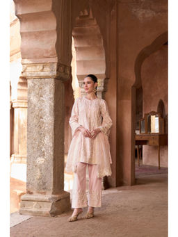 Sheetal Batra - Saboor - Blue Short A-Line Kurta with Pant and light Dupatta