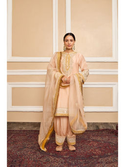 Sheetal Batra - Sabaa - Rose Pink Short Kurta with Salwar and Dupatta