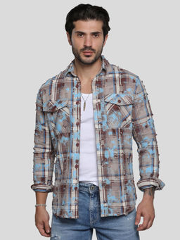ROOKIES - Blue Full Sleeves Check Shirt