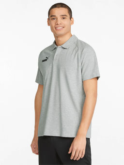 Puma - Teamfinal Casuals Mens Grey Polo T-Shirt