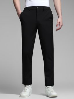Jack & Jones - Black Polyester Slim Fit Trouser