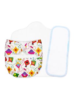Superbottoms - Newborn UNO Reusable Cloth Diaper (0-3 Months) - Coloured Skies