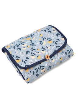 TIDY SLEEP - Diaper Changing Mat for Newborns & Infants Baby Green Flower