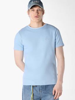 Jack & Jones - Men Blue Crew Neck T-Shirt