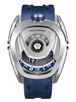 Tsar Bomba - Silver Reactor Luxury Sport Automatic Multi Layer Dial Watch-Tb8213A-03.1_2Set (Medium)