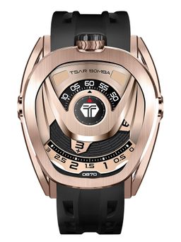 Tsar Bomba - Rose Gold Reactor Sport Automatic Multi Layer Dial Watch-Tb8213A-07.1_2Set (Medium)