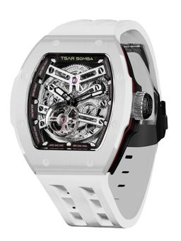 Tsar Bomba - Silver Atomic Automatic Interchangeable Strap Watch Set - Tb8218.1_2Fkm-01Wh/B (Medium)