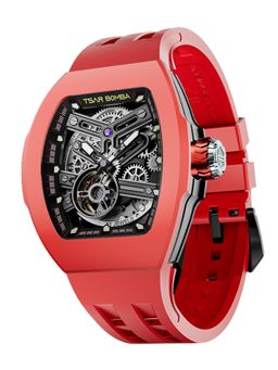 Tsar Bomba - Black Atomic Automatic Interchangeable Strap Watch Set - Tb8218.1_2Fkm-03Bk/R (Medium)