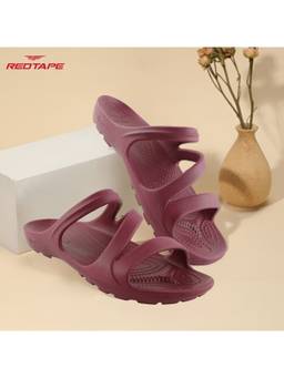 Red Tape - Women Eva Comfort Sandals - Maroon