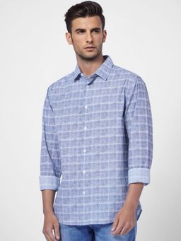 Jack & Jones - Blue Colourblocked Crew Neck T-shirt