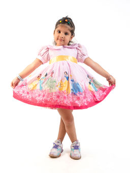 Lil Glam - Disney Princess Puff Sleeves Dress