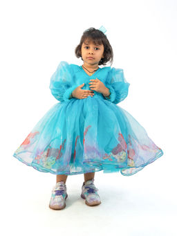 Lil Glam - Mermaid Bow Frill Dress