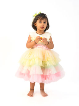 Lil Glam - Multi-Color Frill Dress