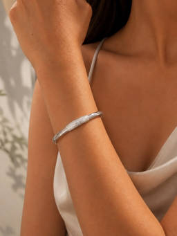 House of Pehr - Women Silver Plated Kada Bracelet