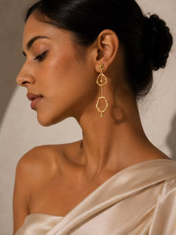 House of Pehr - Gold Plated Drop Earrings