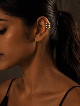 House of Pehr - Duo Tone Plated No Piercing Ear Cuff