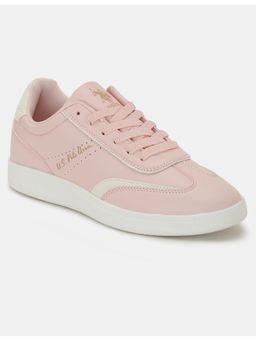 U.S. POLO ASSN. - Women Pink Renata Round Toe Lace-Ups Sneakers