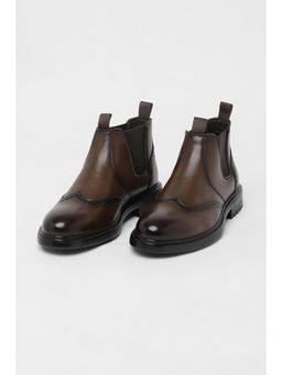 Snitch - Brown Solid Casual Boots