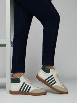 Truffle Collection - Beige Solid Casual Sneakers