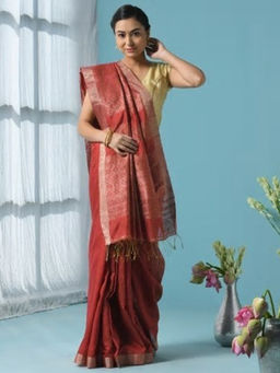 Fabindia - Silk Matka Woven Sari