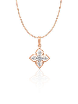 Maiora Diamonds - Daffodil 14K Gold Pendant | Lab Grown Diamonds | Rose Gold