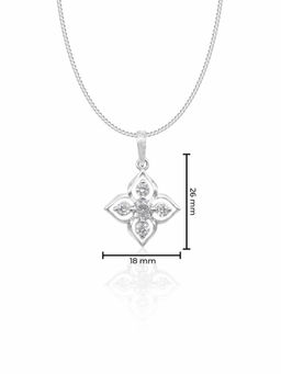 Maiora Diamonds - Daffodil 18K Gold Pendant | Lab Grown Diamonds | White Gold