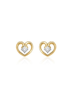 Maiora Diamonds - Interlaced 18K Gold Stud Earrings | Lab Grown Diamonds | Yellow