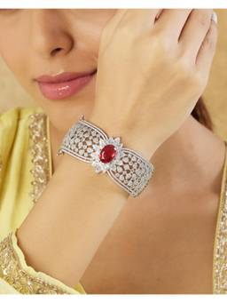 Indinoor - Zircon Red Kada