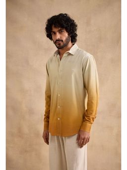 neopalms - Men Collar Neck Ombre Multi-Color Viscose Casual Shirt