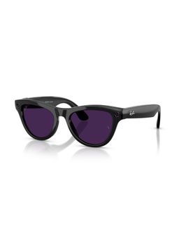Ray-Ban Meta - Ray-Ban | Meta Skyler Unisex Cat Eye Shiny Black Frame Transitions Violet Lens - 0RW4014601/CH52